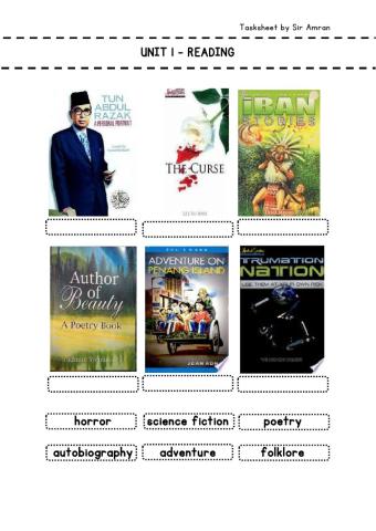 Year 6 Unit 1 Book Genre