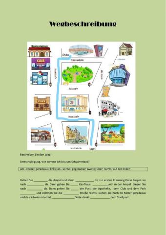 Den Weg beschreiben