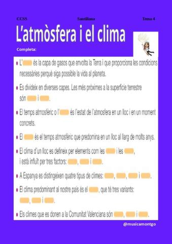 L'atmòsfera i el clima