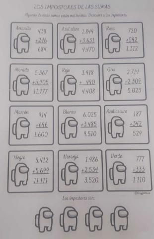 Impostores sumas