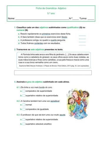 Gramática- Adjetivo