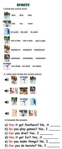 English 3 - Unit 3 - Sports star