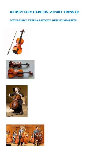 Igurtzitako harizko musika tresnak