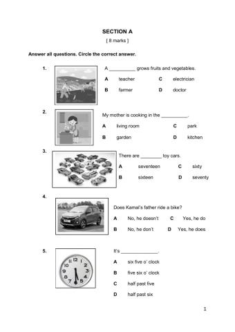 English Year 3 Quiz