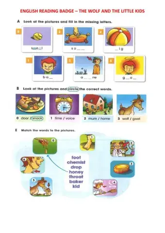 ERB: The wolf and the little kids