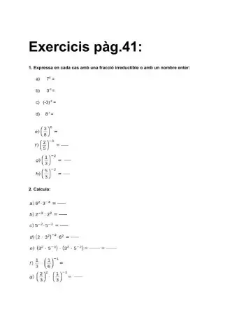 Operacions amb Potències