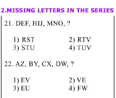 Nmms-mat-Missing letters in the series-2