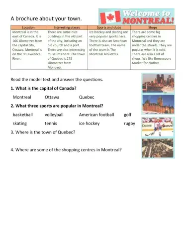 A brochure about  town.Montreal.EPS (ex.1, pg.29).