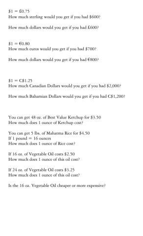 Foreign Exchange-Comparing Prices