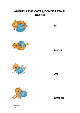 Preposiciones de lugar