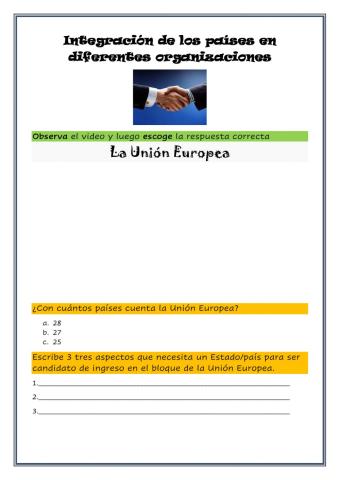 Integración de países