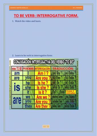 To be interrogative form.