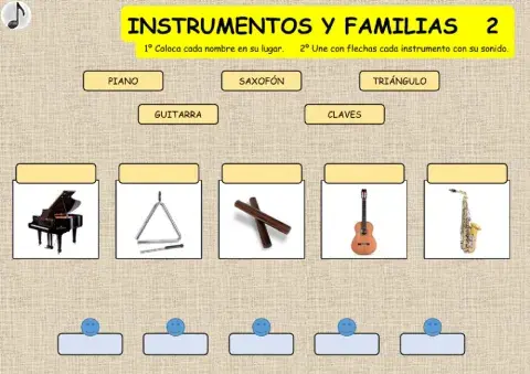 INSTRUMENTOS MUSICALES Y FAMILIAS 2