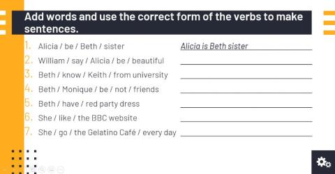 (SA) Writing - Simple Present