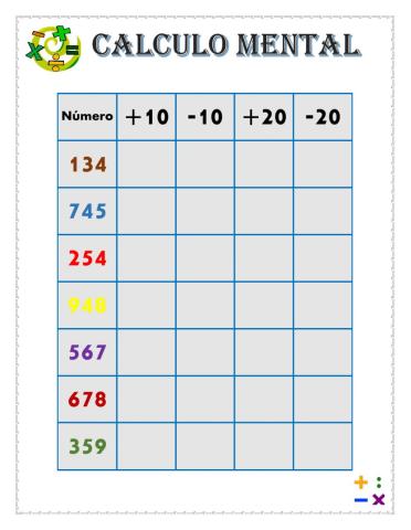 Calculo mental