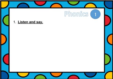Phonics 1