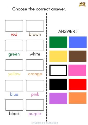 English : Colours