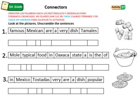 Mexican dishes descriptions