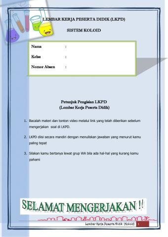 Lkpd sistem koloid