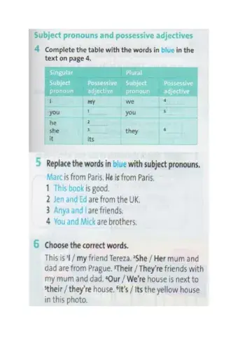 English Plus 1 Year 5 Starter Unit E2 P5