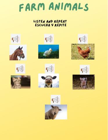 Farm animals (listening activity)