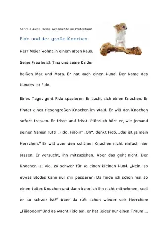 Fido und der grosse Knochen