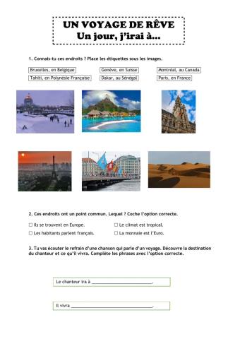 Chanson-Keen'V «Un jour j'irai à Tahiti»