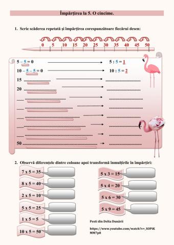 Împărtirea la 5