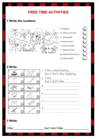 Free times activities