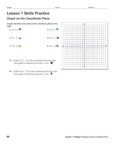 Graph coordinate plane
