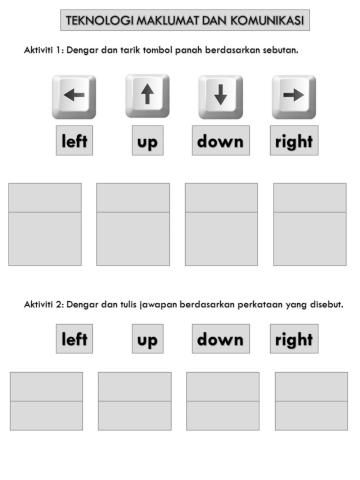 Anak Panah Pada Papan Kekunci