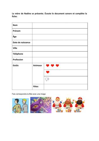 Compléter une fiche