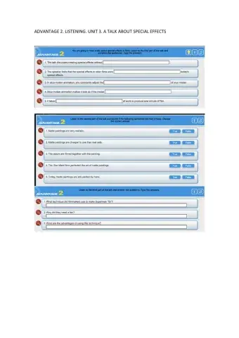 Listening advantage 2 unit 3