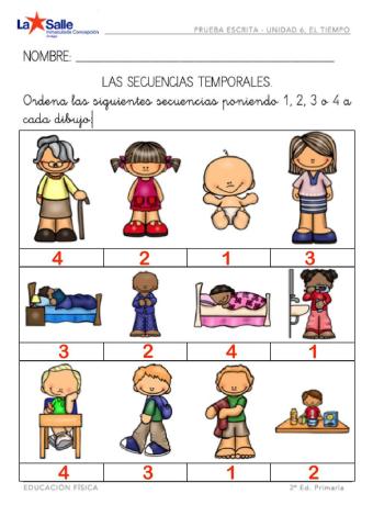 Ficha interactiva de repaso-UD6. EL TIEMPO-EF2ep