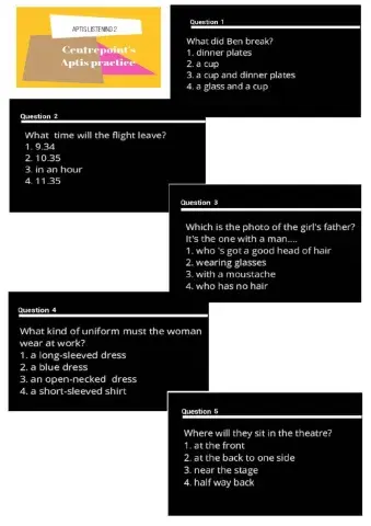 Aptis listening b2 - 2