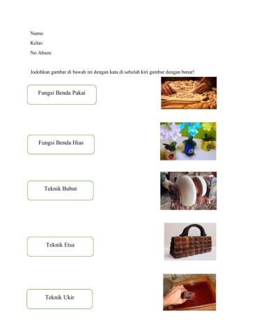 Tugas 1 Kerajinan Limbah Keras