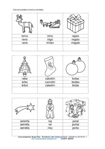 Vocabulario de navidad