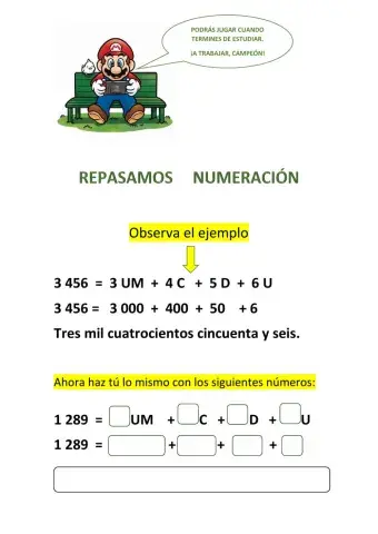 Repaso numeración