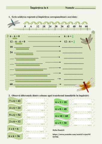Împărtirea la 6
