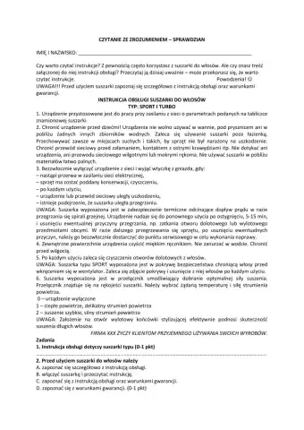 Czytanie ze zrozumieniem