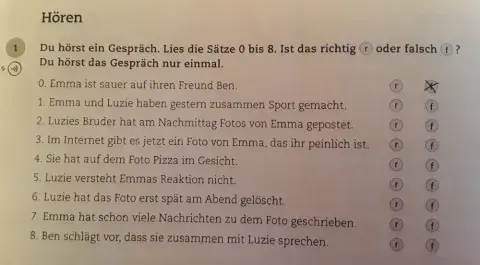 Beste Freunde B1 Kapitel 41 Hörverstehen