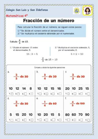 Fracción de una cantidad