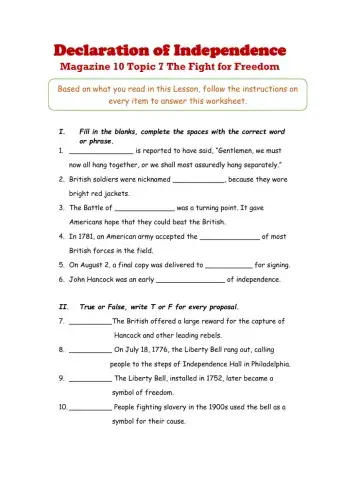 Declaration of independence 2