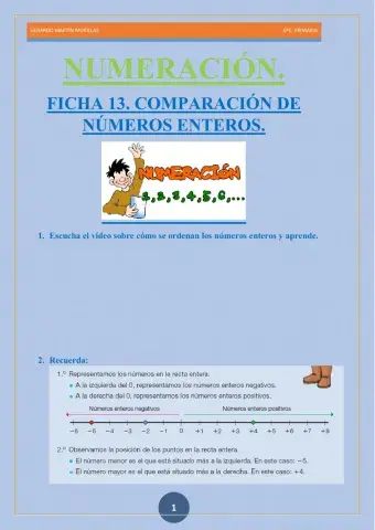 Numeración. Ficha 13.