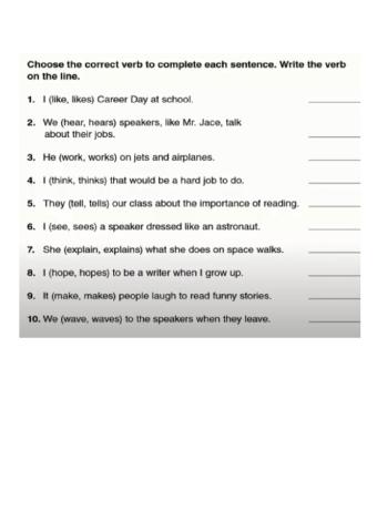 Pronoun verb agreemen