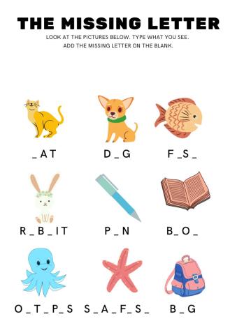 Missing Letter - revision