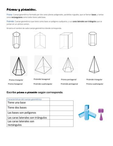 Prismas y pirámides