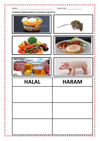 Makanan halal haram