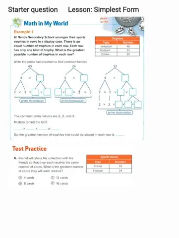 G5 starter Simplest Form