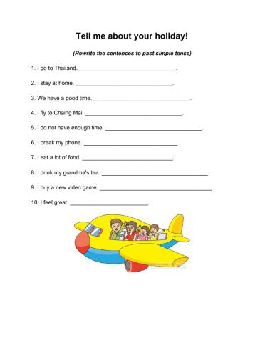 Past Simple for Holidays